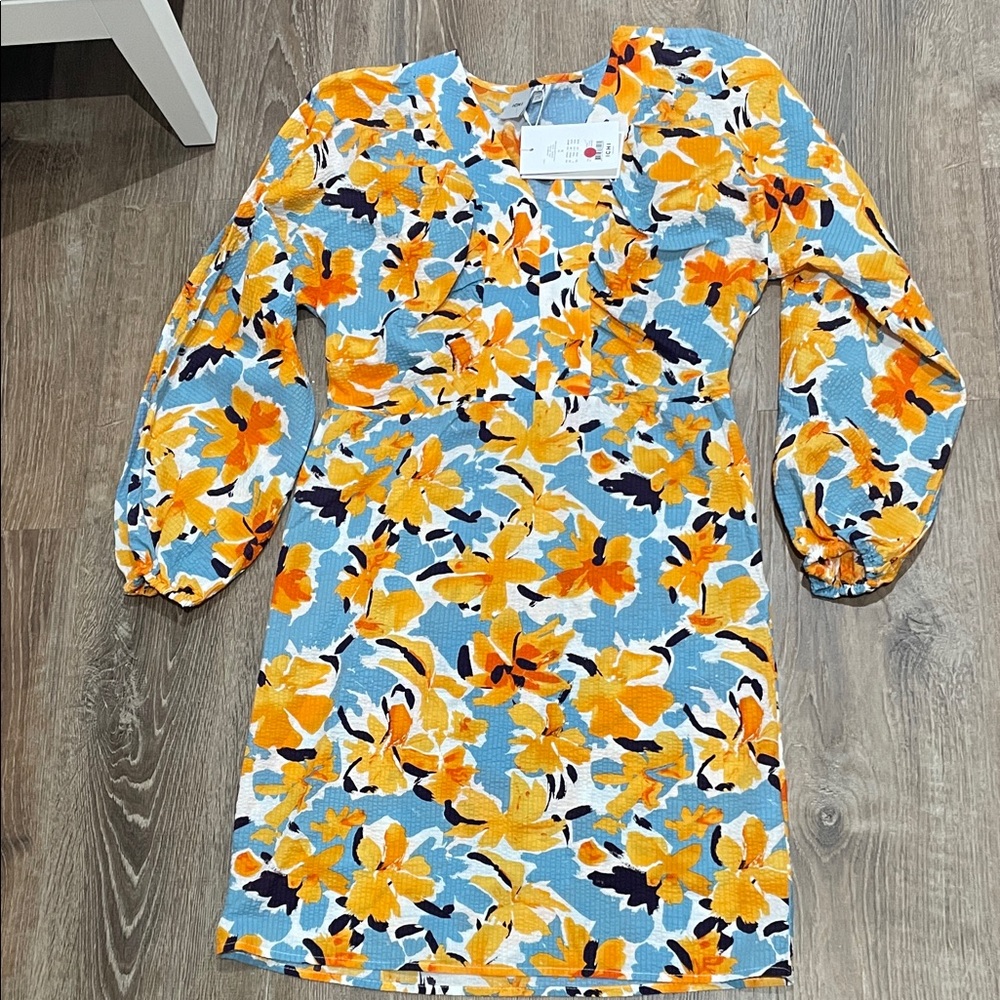 NWT ICHI Iceland Poppy Print Dress